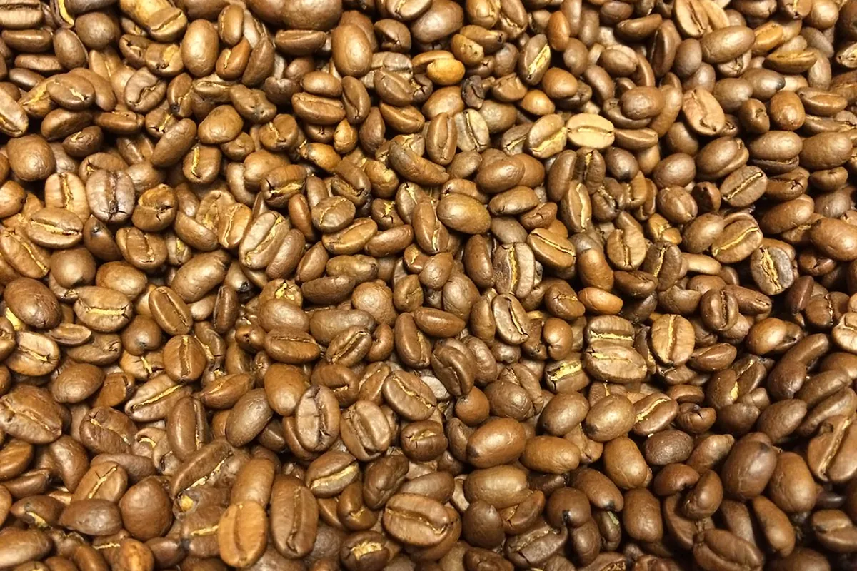 Granos de café tostados